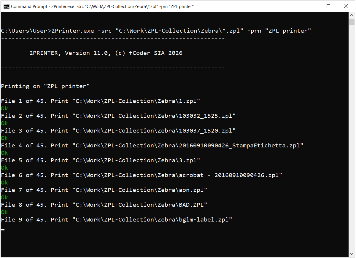 2Printer command-line workflow