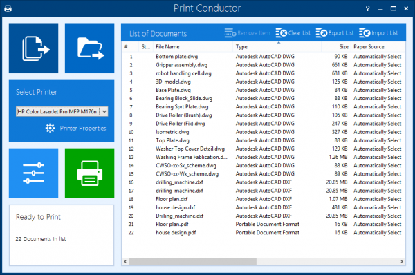 Print Conductor – Batch printing of multiple drawings