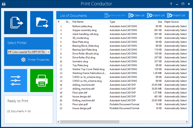 fCoder Software: Batch Printing & Conversion of CAD Files (AutoCAD ...