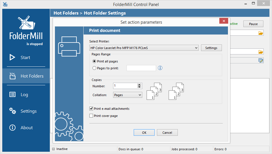 Hot Folder printing with FolderMill
