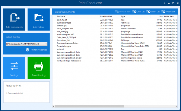 Print Conductor 5.0 redesigned interface